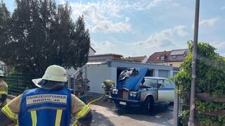 Die Feuerwehr ist schnell vor Ort.