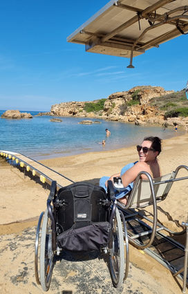 oder praktischen Einstieg mit dem "Seatrac" ins Wasser auf Kreta...