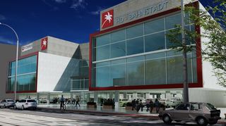 Auf dem Gelände von Samen Wagner in der Bahnstadt soll dieser Fitness- und Wellnesspark entstehen. Von oben gesehen ist er als H wie Heidelberg gestaltet.