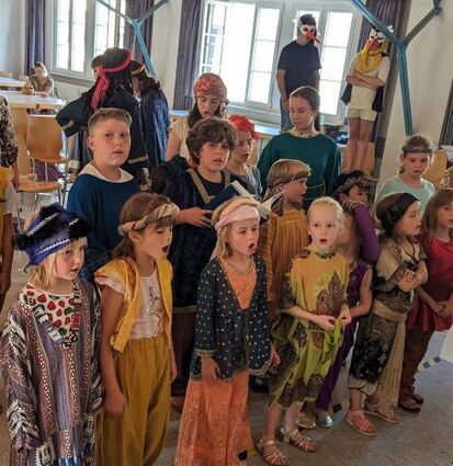 Der Kinder- und Jugendchor des Sänger-bundes bei den Proben.