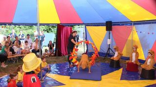 Die Tiger und Löwen galt es zu bändigen – alle schaffen den Sprung durch den „Feuerreifen“ mühelos.