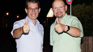 Freuen sich, dass nun in Plankstadt die Situation für die Fußgänger analysiert und verbessert werden soll: Dr. Andre Baumann und Thomas Burger.