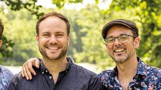 Mathias Buchta (v. l.) Tobias Nessel und Dominik Steegmüller treten am Samstag zusammen mit Julia Rivas im Melanchthon-Garten auf.