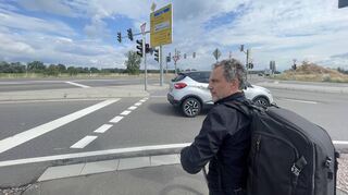 Kritischer Geist, was das Radwegekonzept am Lußhofknoten angeht: Gerald Schilling setzt sich für eine einfachere und sicherere Route nach Ketsch ein.
