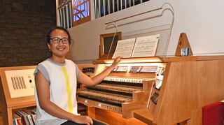 Felicity Hotasina füllte beim Orgelspaziergang die Christkönigkirche mit Musik.