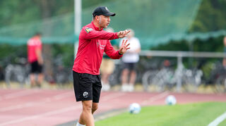 Trainer Danny Galm will eine Pokalüberraschung schaffen.