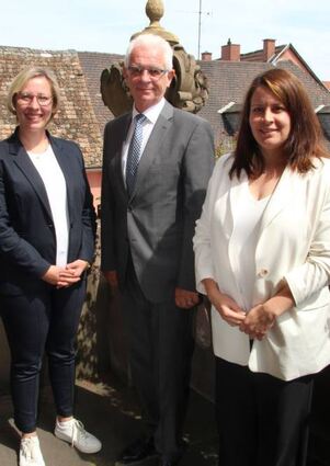 Stefanie Seiler (v.l.), Manfred Breitbach und Kathrin Hammer.