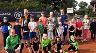 Den Kindern hat es Spaß gemacht, beim TC Plankstadt die ersten Schritte auf dem Tenniscourt zu machen.