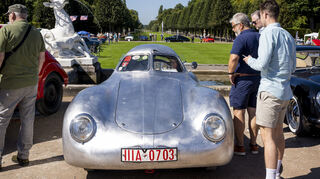 Der "Porsche vor dem Porsche": Typ 64. Der Wagen sollte die Fernfahrt Berlin-Rom im Jahr 1939 antreten, doch da begann der Zweite Weltkrieg.