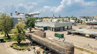 Derzeit steht das U-Boot U17 auf dem Parkplatz des Technik Museums Speyer, im Sommer 2024 soll es nach Sinsheim transportiert werden.