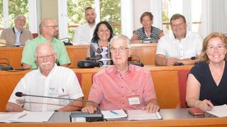 Beim Gespräch der Partnerschaftsverantwortlichen – die deutsche Delegation.
