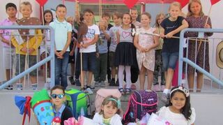 Erster Schultag in der Hirschackerschule.
