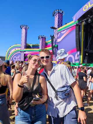Chiara Coletta und Luca Maier freuen sich auf ihr erstes Festival.