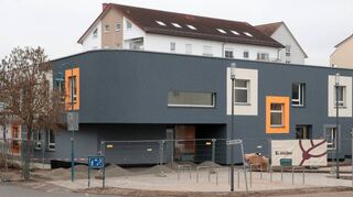 Der Anfang 2022 in Betrieb genommene Albert-Einstein-Kindergarten, hier kurz vor der Einweihung, steht bereits in Trägerschaft des Vereins Postillion.
