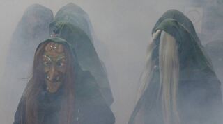 An der Grillhütte halten die Hexen mit ihren schaurig-schönen, wunderbar gearbeiteten Masken und bunten Häs, ihrer Kleidung, Einzug. Die Taufe ist einer der Höhepunkte im Jahresprogramm des Vereins.