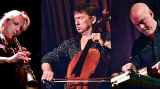 Das erstmalige Trio: Alexandra Lehmler, Vincent Courtois und Jan Bang.