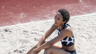 Die Sandgrube ist ihr Ding: Malaika Mihambo.