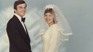 Helmut und Gabriele Elsässer am Tag ihrer Hochzeit vor 50 Jahren.