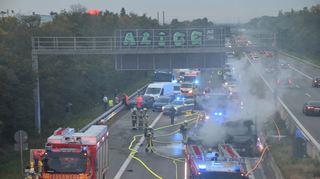 Unfall auf der A5 bei Heidelberg/Schwetzingen