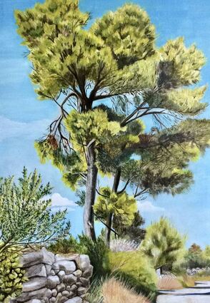 Dieses Bild ziert auch die Einladung zur Ausstellung. Die Fotografie, die ihm zugrunde liegt, entstand in Kroatien.
