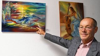 Michael Menton aus Eppelheim hatte das Bild Kiefer am Wasser als Favoriten für sich gewählt.