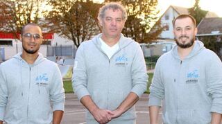 Hier stimmt die Chemie: Jeremy Dietmann (Friedrichstift, v. l.), Karlheinz Seitz (Stadt Schwetzingen) und Patrick Uhrig (Friedrichstift).