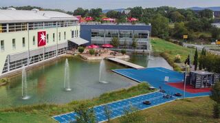 Ideal gelegen für einen Erholungstag aus dem Alltag – das Fitness- und Wellness-Resort der Firma Pfitzenmeier in Schwetzingen.