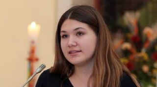 Hannah Bürger erinnert an das jüdische Gebetshaus im Zirkelsaal.