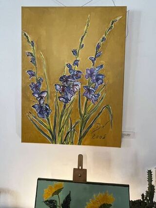 Auch diese Gemälde sind bei der aktuellen Ausstellung zu sehen.