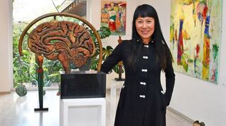 Künstlerin Dao Droste freute sich sehr über den großartigen Zuspruch ihrer Vernissage im November.