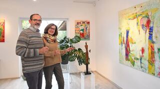 Hans und Sabine Robker waren begeistert von der Ausstellung.