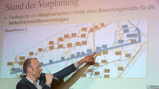 Ronny Dahl (BIT Ingenieure AG) zum aktuellen Stand der Verkehrsanlagenplanung.