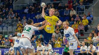 Mit fünf Treffern bei sieben Versuchen zeigte auch der Schwede Gustav Davidsson gegen die HSG Wetzlar eine ansprechende Leistung.