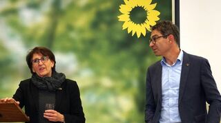 Staatssekretärin Dr. Ute Leidig und der Landtagsabgeordnete der Grünen Dr. Andre Baumann hatten zur Diskussion über Gewalt gegen Frauen eingeladen.