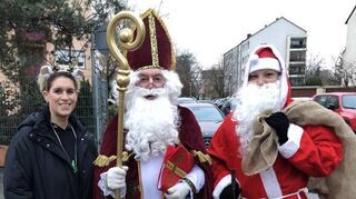 Trio im Einsatz: Diana Weber, Nikolaus Dieter Endres und Barbara Schönfeld als Knecht Ruprecht.