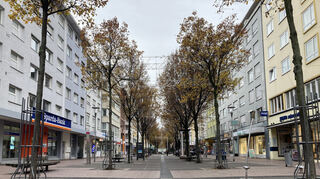 Die Bismarckstraße in Ludwigshafen.