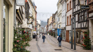 Blick in die Neustadter Fußgängerzone.
