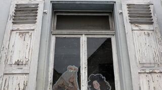 Kurfürst Carl Philipp von der Pfalz und Kurfürstin Anna Maria Luisa de’ Medici schauen hier aus dem Fenster in Richtung Wildemannstraße.
