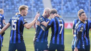 Erleichterung beim SV Waldhof: Marcel Seegert und Bentley Baxter Bahn jubeln gemeinsam