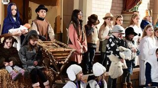 Das Krippenspiel in der katholischen Schutzengelkirche gestalten auch vor einem Jahr die Jungen und Mädchen des Kinderchores.