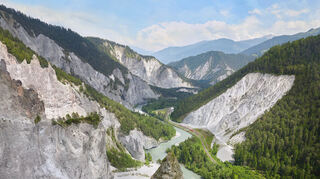 „Grand Canyon der Schweiz“: Der Glacier Express passiert auch die 13 Kilometer lange Rheinschlucht.
