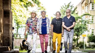 Gehen mit Guru Guru neue Wege: Zeus B. Held (v. l.), Mani Neumeier, Roland Schaeffer und Peter Kühmstedt.