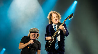 Ihr größter Auftritt in Hockenheim: Als Brian Johnson (l.) und Angus Young mit AC/DC am 16. Mai 2015 spielen, wollen 105 000 Fans die Band erleben.