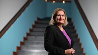 Bundesinnenministerin Nancy Faeser (SPD) am 17. Januar in ihrem Berliner Ministerium.