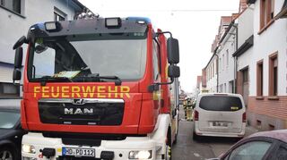 Die Feuerwehr ist im Einsatz.