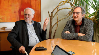 Dieter Roth (l) und Matthias Jung prägten die Entwicklung der Mannheimer Forschungsgruppe Wahlen.
