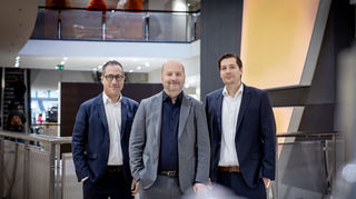 Die künftige Geschäftsführung: Armin Weger (v.l.n.r.), Fabian Engelhorn und Sebastian Bungartz.