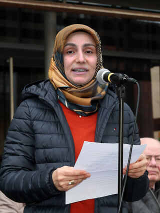 Nurcan Karakas vom Asylkreis Oftersheim gibt ebenfalls einen Denkanstoß.