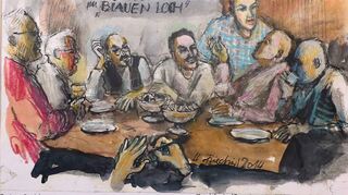 Michael Münch hat im „Blauen Loch“ am Sonntag eine Ausstellung mit Werken von Heinz Friedrich eröffnet.