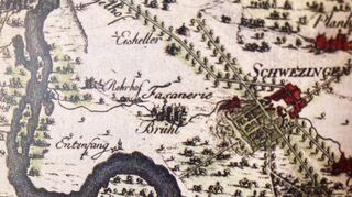 Die große Karte der Kurpfalz von 1776 weist zwischen Brühl und Rohrhof die neuere Fasanerie zwischen Brühl und Rohrhof, die von Kurfürst Carl-Theodor in Auftrag gegeben worden ist.